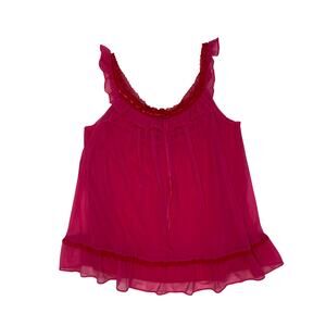 Victoria's Secret Sexy Little Things Hot Pink Mesh Chemise